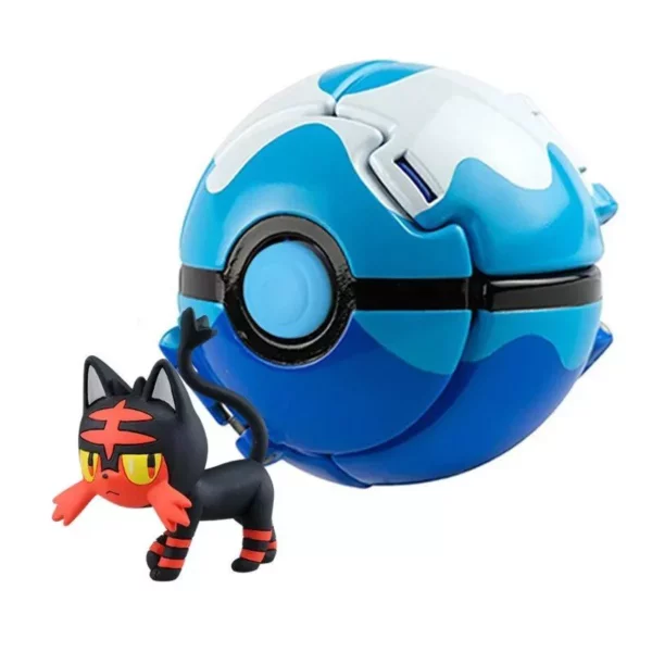 Pokemon Blast Poke Ball with Pikachu, Charizard & Solgaleo Figures