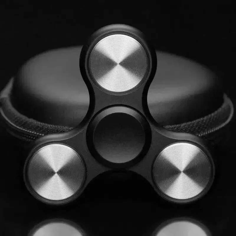 Heptagonal Aluminum Alloy Hand Spinner – Long Spin EDC Fidget Toy for Stress Relief