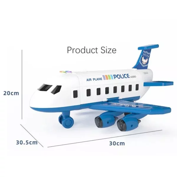 Interactive Inertia-Driven Music Story Airplane Toy for Kids