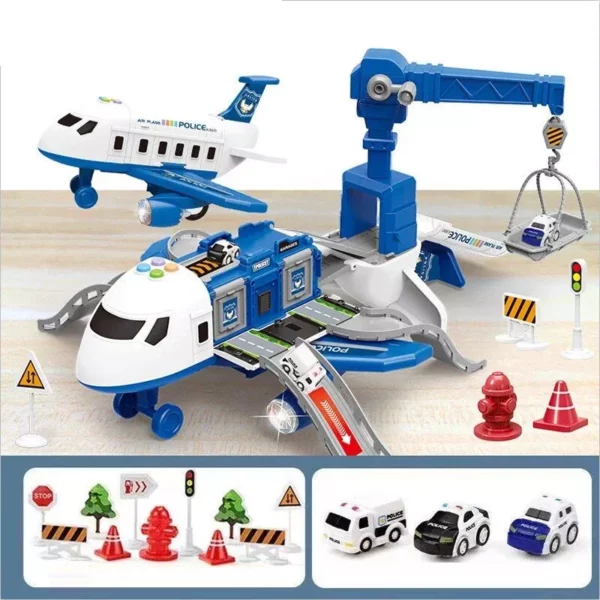 Interactive Inertia-Driven Music Story Airplane Toy for Kids