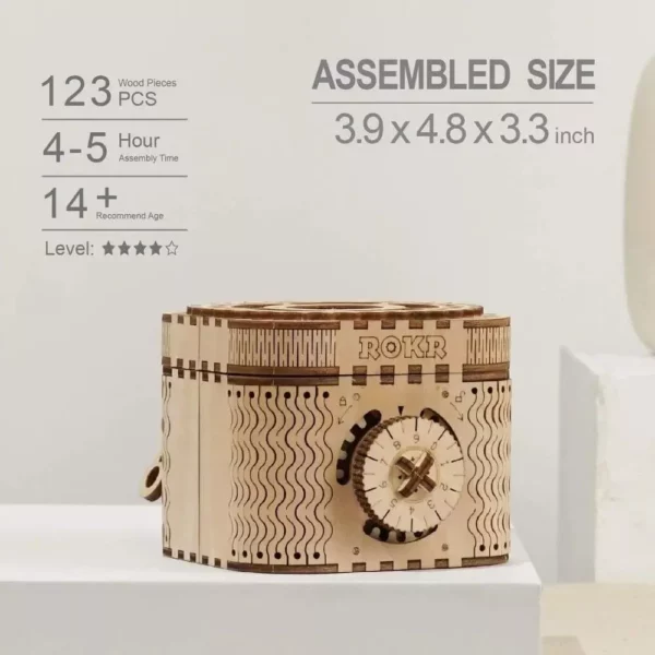 DIY 3D Wooden Puzzle Treasure Box