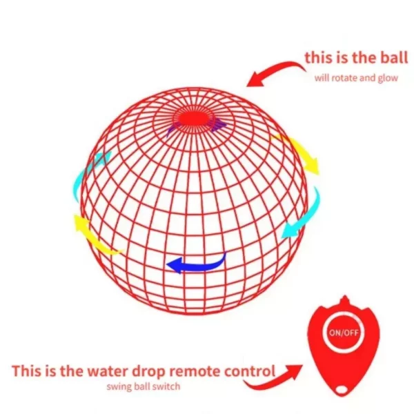 Interactive LED Flying Spinner Ball