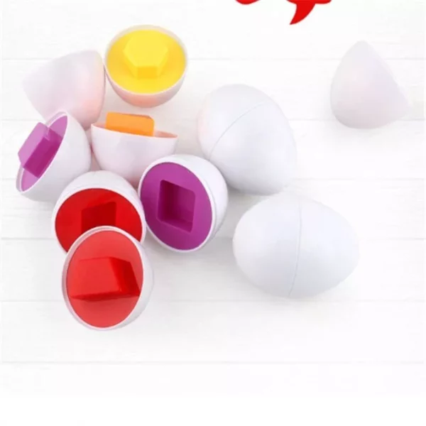 Montessori Smart Eggs 3D Puzzle Set - 6pcs Educational Jigsaw Game for Kids - Image 6