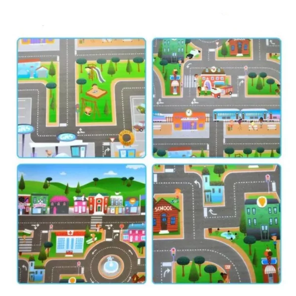 City Traffic Baby Play Mat Crawling Pad