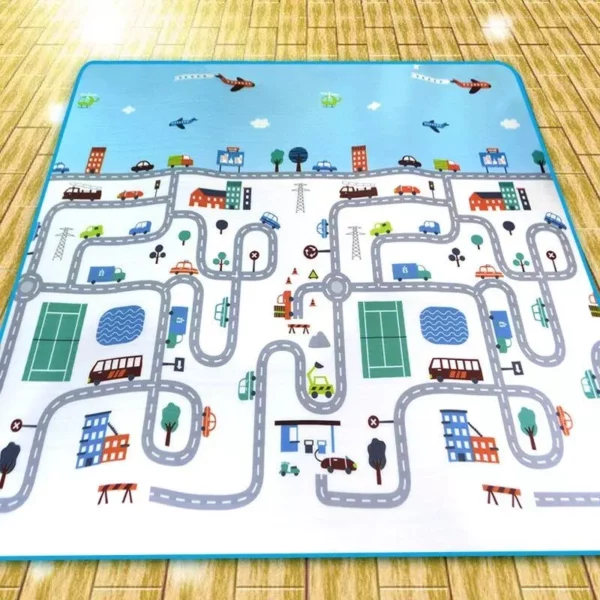 City Traffic Baby Play Mat Crawling Pad