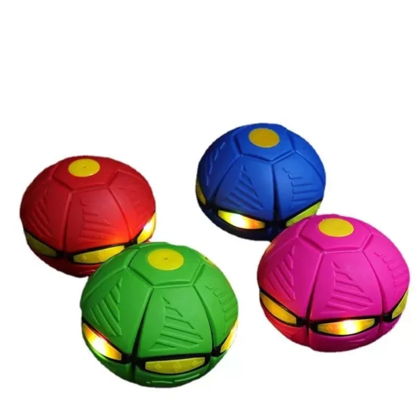Magic Flying Saucer Deformed Ball Treading Ball with Light