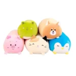 Adorable Animal Plush Pillow - Soft Cat, Dog, Frog & Pig Toy for All Ages