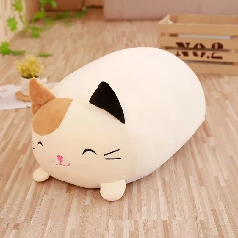 Adorable Animal Plush Pillow – Soft Cat, Dog, Frog & Pig Toy for All Ages
