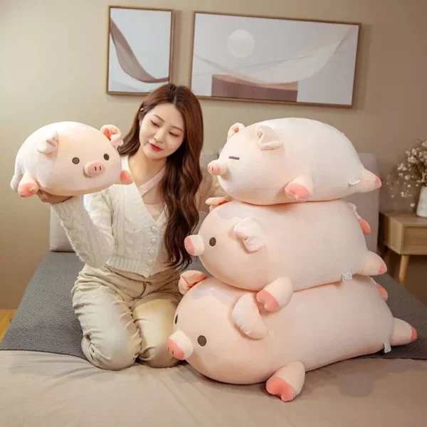 40~80cm Squishy BOBO Pig Doll Plush Toy - Pink Piggy Plushie - Image 3