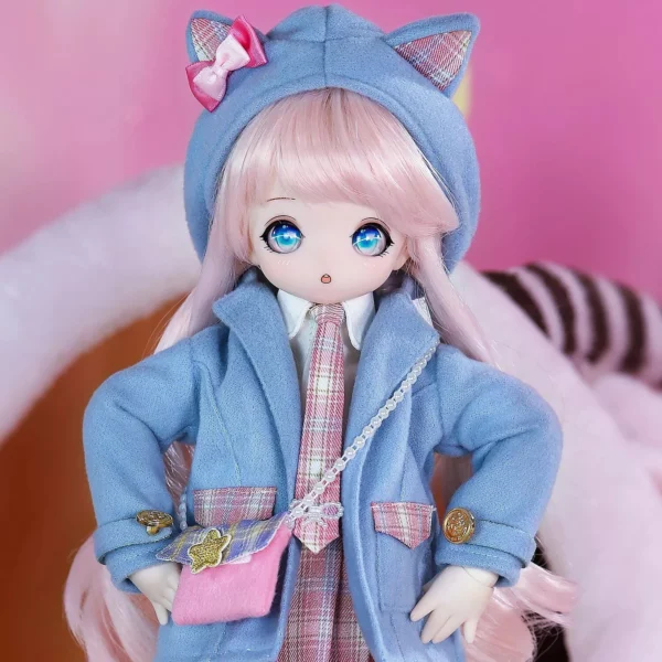 1/4 Scale Dream Fairy Casual Anime Doll – Interactive Fashion Doll with Mechanical Joints, Clothing & Accessories, 40cm
