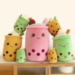 Bubble Tea Cup Plush Toy - Cute Fruit Milk Tea Design Stuffed Doll