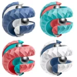 Diamond Pattern Ball Track Gyro Magic Gyroscope