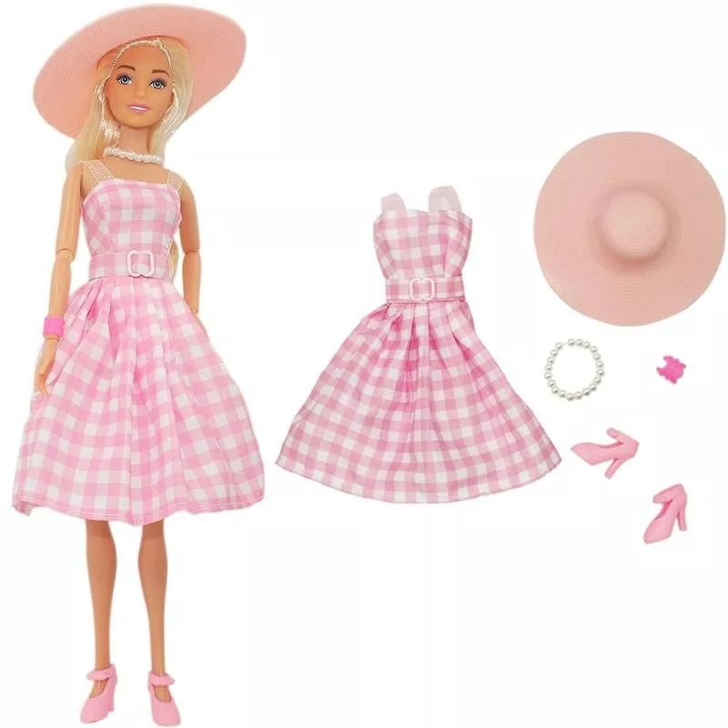 Charming Party Dress for 1/6 Scale Dolls – Stylish Gown Outfit for 12” Fashion Dolls