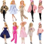 Charming Party Dress for 1/6 Scale Dolls - Stylish Gown Outfit for 12'' Fashion Dolls