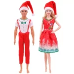 Christmas Festive Doll Dress Set - Santa & Tree Outfits for 11.8inch Dolls, Perfect for Kids' Holiday Gifts