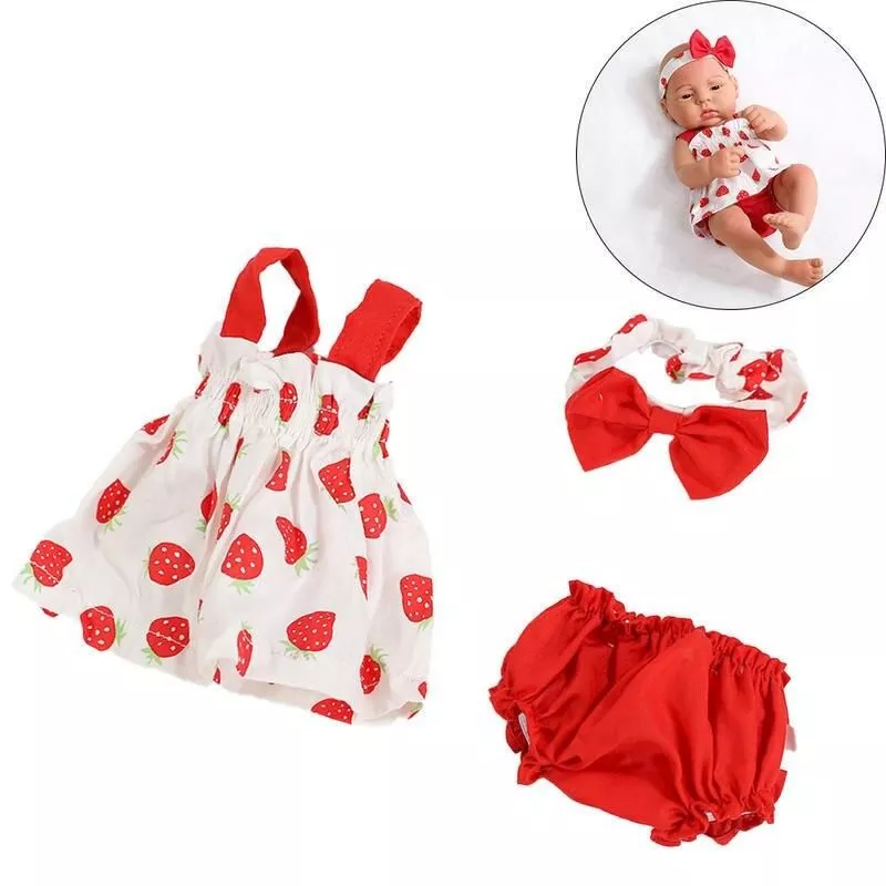 Elegant 40cm Doll Dress and Skirt Set for 16-inch Reborn Dolls – Charming Doll Clothes Collection