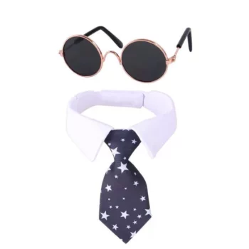 Pet Costume Set Tie & Sunglasses