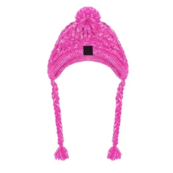 Winter Knitted Dog Hat with Fluffy Pompon for Small to Medium Pets
