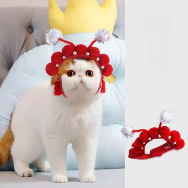 Pet Cat Chinese Style Hat