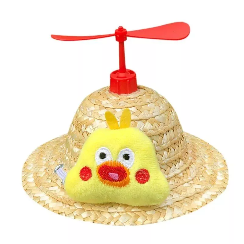 Chic Straw Sun Hat for Dogs & Cats