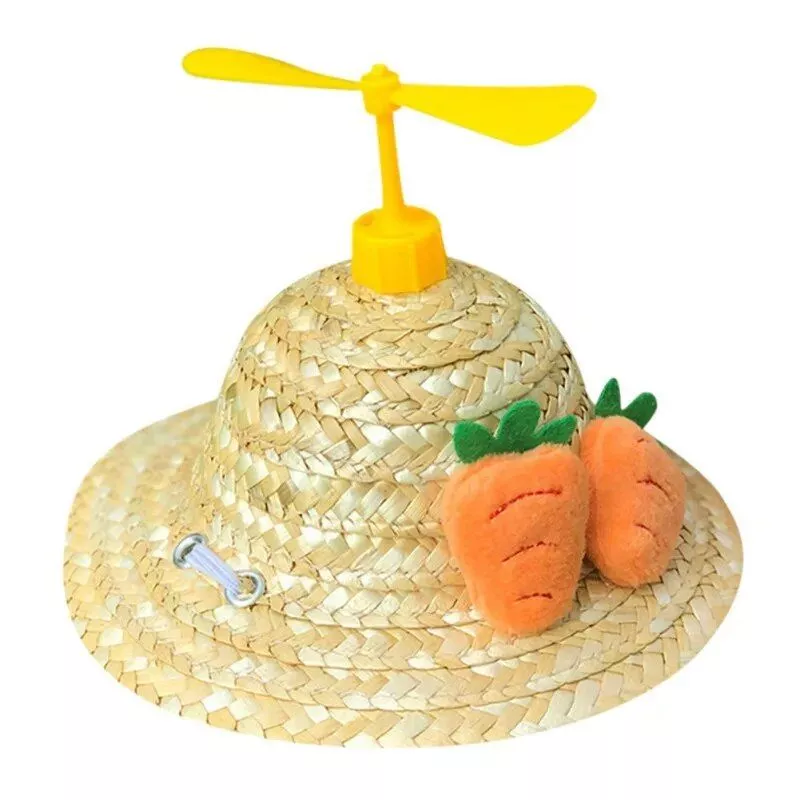 Chic Straw Sun Hat for Dogs & Cats