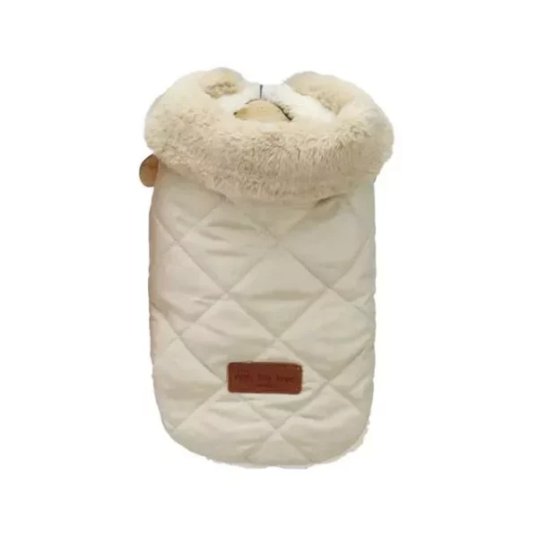 Chic Warm Winter Pet Jacket with Fur Collar for Small Dogs and Cats - Image 2