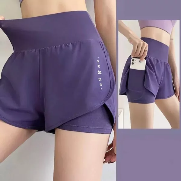 High-Waist Elastic Sport Shorts for Women - Image 2