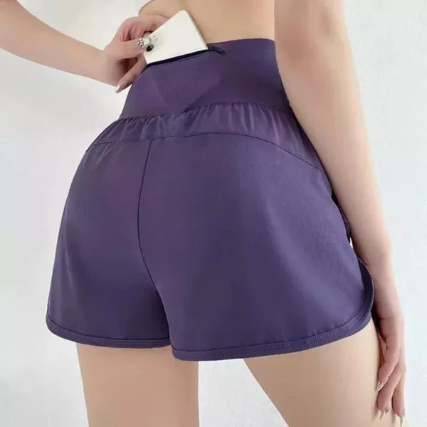 High-Waist Elastic Sport Shorts for Women