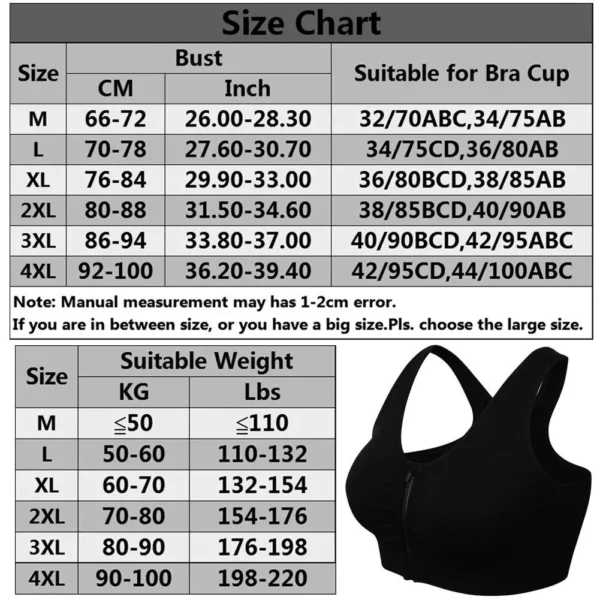 Zip-Front Breathable Sports Bra for Active Women - Image 6