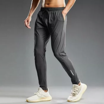 Men’s Performance Elastic Running Pants: Sweat-Wicking, Versatile Joggers