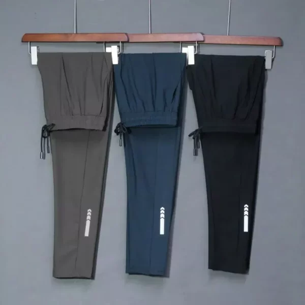 Men’s Performance Elastic Running Pants: Sweat-Wicking, Versatile Joggers