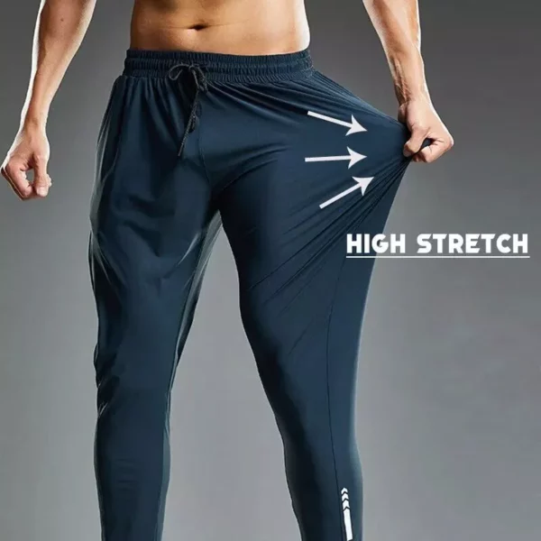 Men’s Performance Elastic Running Pants: Sweat-Wicking, Versatile Joggers