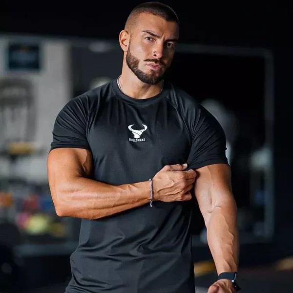 Men’s Fitness & Casual T-Shirt: Short Sleeve, High Quality