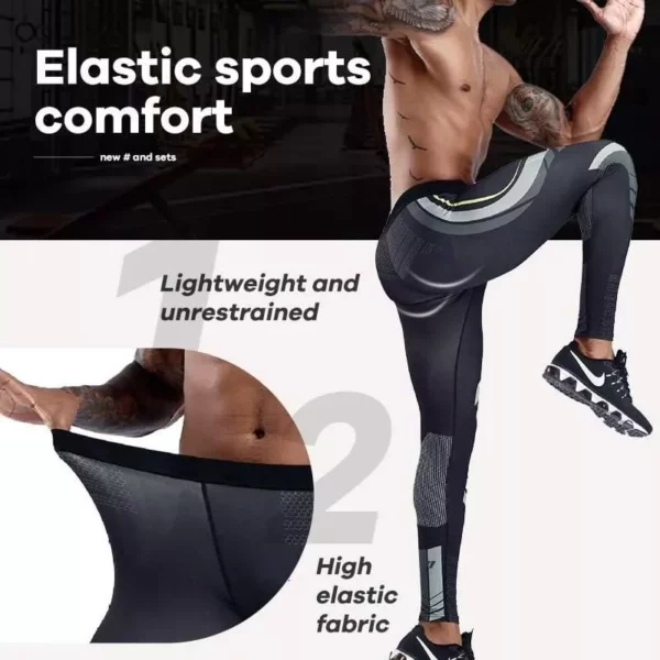 Men's Quick-Dry Compression Sports Leggings - Image 5