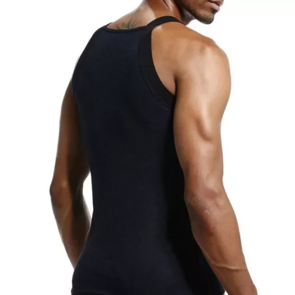 Men’s Square-Cut Cotton Ribbed Tank Tops