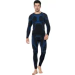 Men's Performance Ski Thermal Underwear Set: Quick Dry, Compression Sportswear