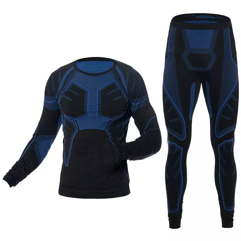 Men’s Performance Ski Thermal Underwear Set: Quick Dry, Compression Sportswear