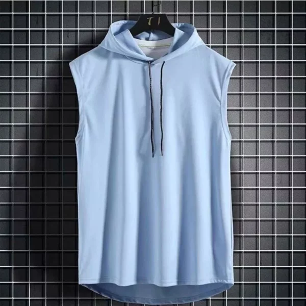 Men’s Sleeveless Hooded Gym & Casual Tank Top