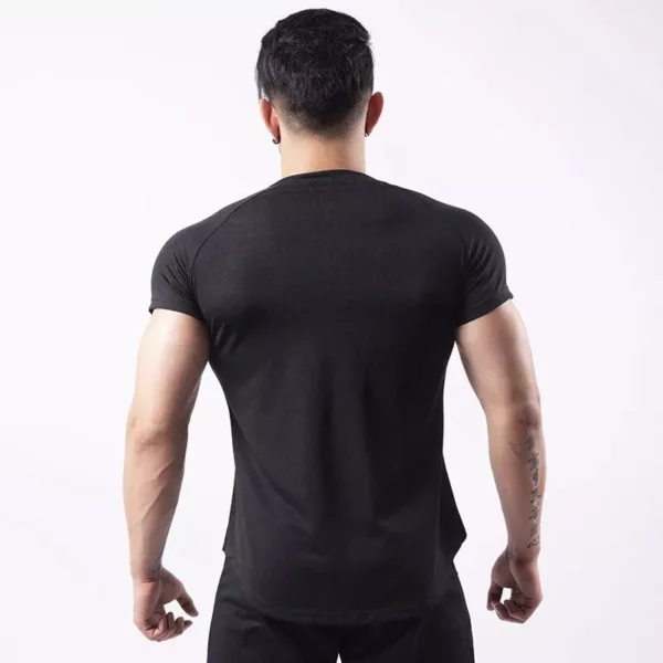 Men's Breathable Cotton Sports T-Shirt - Image 5