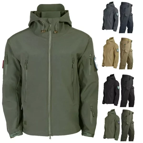 Thermal Tactical Outdoor Jacket Set: Windproof, Waterproof & Quick-Dry - Image 2