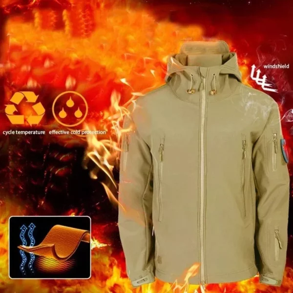 Thermal Tactical Outdoor Jacket Set: Windproof, Waterproof & Quick-Dry