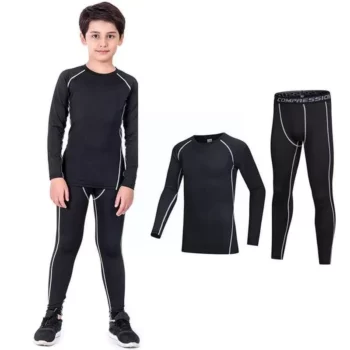 Children’s Quick-Dry Thermal Sportswear – Breathable, High-Elasticity, for Basketball & Football