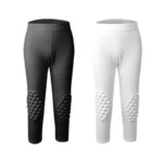 Kids' 3/4 Sports Protective Leggings: Quick-Dry, Anti-Collision for Football, Basketball & More