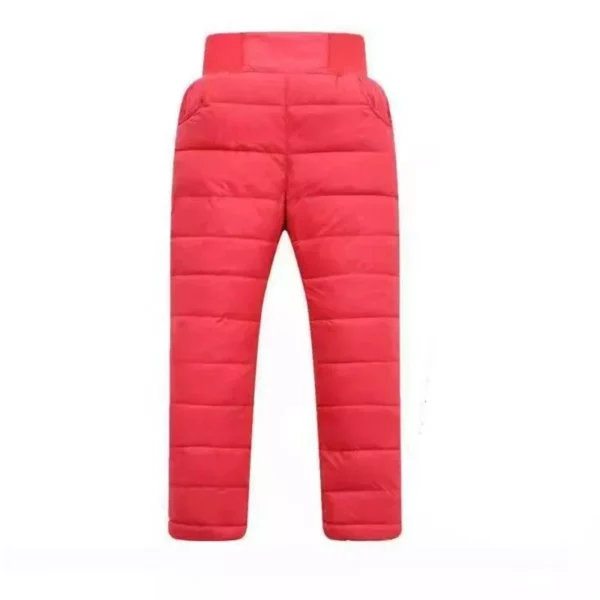 Warm & Cozy Kids’ Winter Ski Pants – Elastic High-Waisted Waterproof Trousers