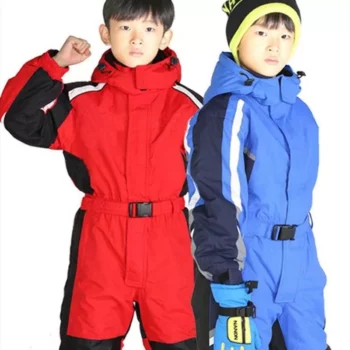 Kids’ All-Weather Ski & Snowboard One-Piece Jumpsuit: Perfect for Winter Sports