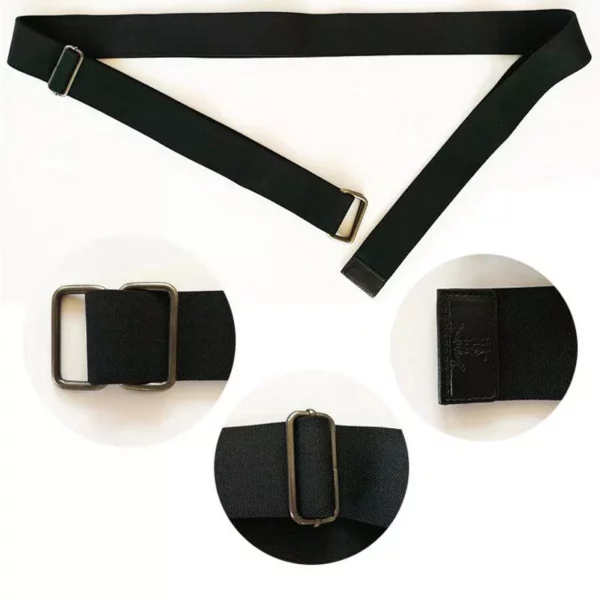 2M Adjustable Meditation and Yoga Training Strap – Elastic Cross-Legged Sitting Support Belt