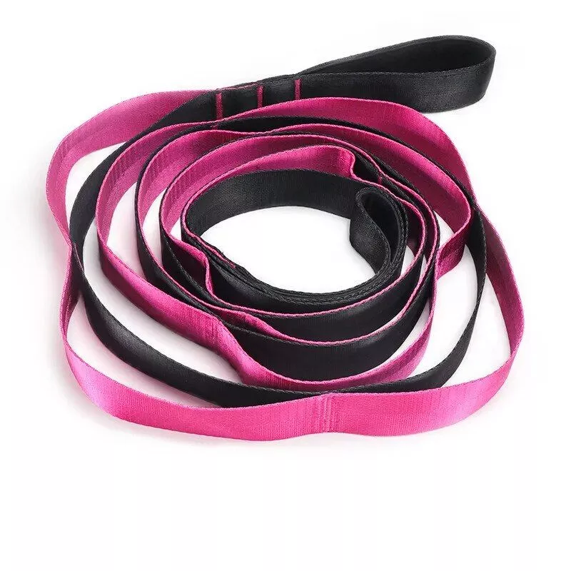 Multi-Loop Yoga Stretch Strap for Flexibility, Strength, and Therapy