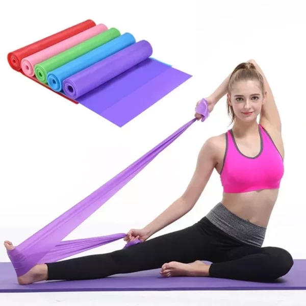 Multi-Color Natural Latex Resistance Bands for Yoga, Pilates & Fitness Training - Image 3