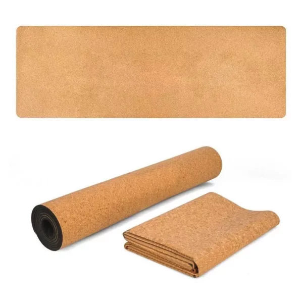 Eco-Friendly Natural Cork TPE Yoga Mat: Non-Slip, Sweat-Absorbent & Odorless for All-Round Fitness