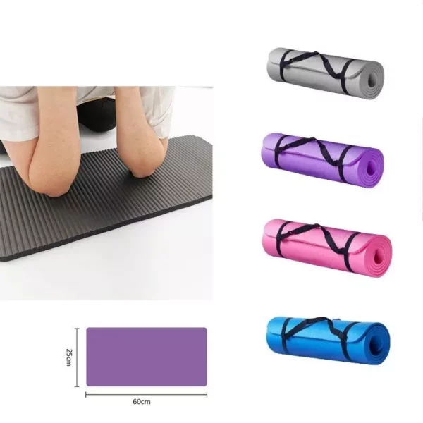 Compact Anti-Skid Yoga Mat for Knee, Wrist & Hips Support